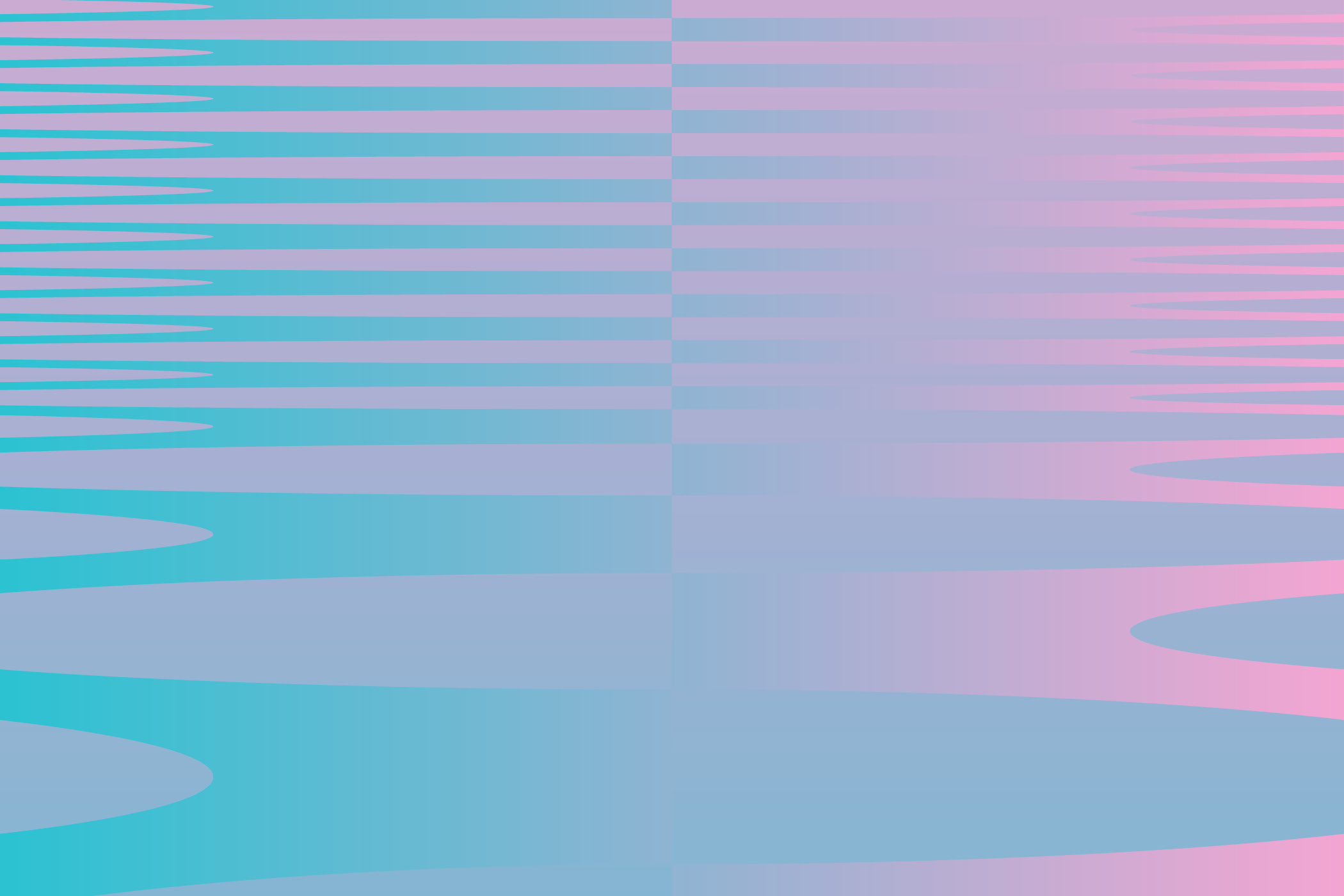 Abstrakte Grafik mit horizontalen Streifen in Blau und Rosa