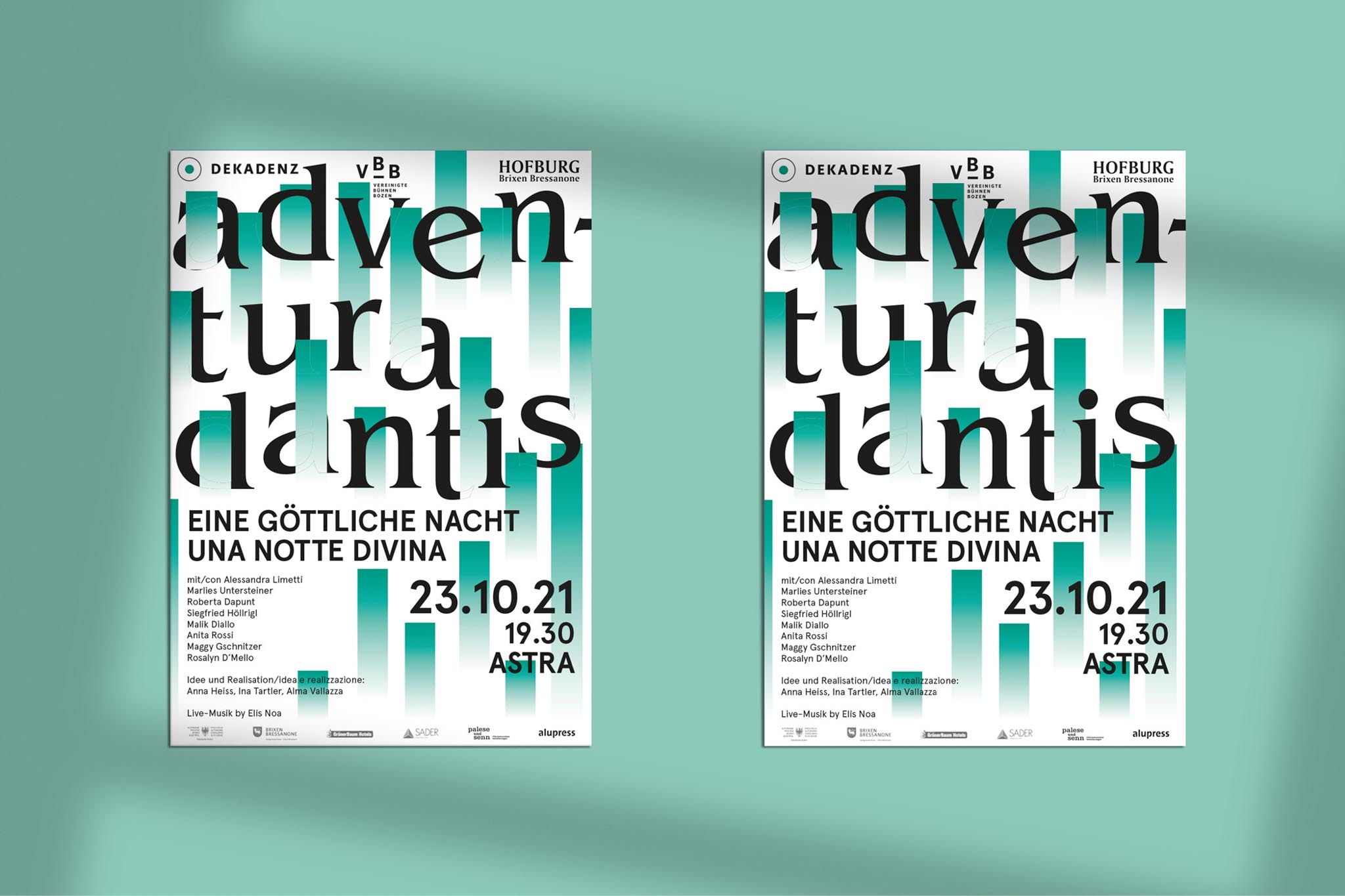 Plakat für 'Adventura Dantis', Veranstaltung am 23.10.21, Astra.