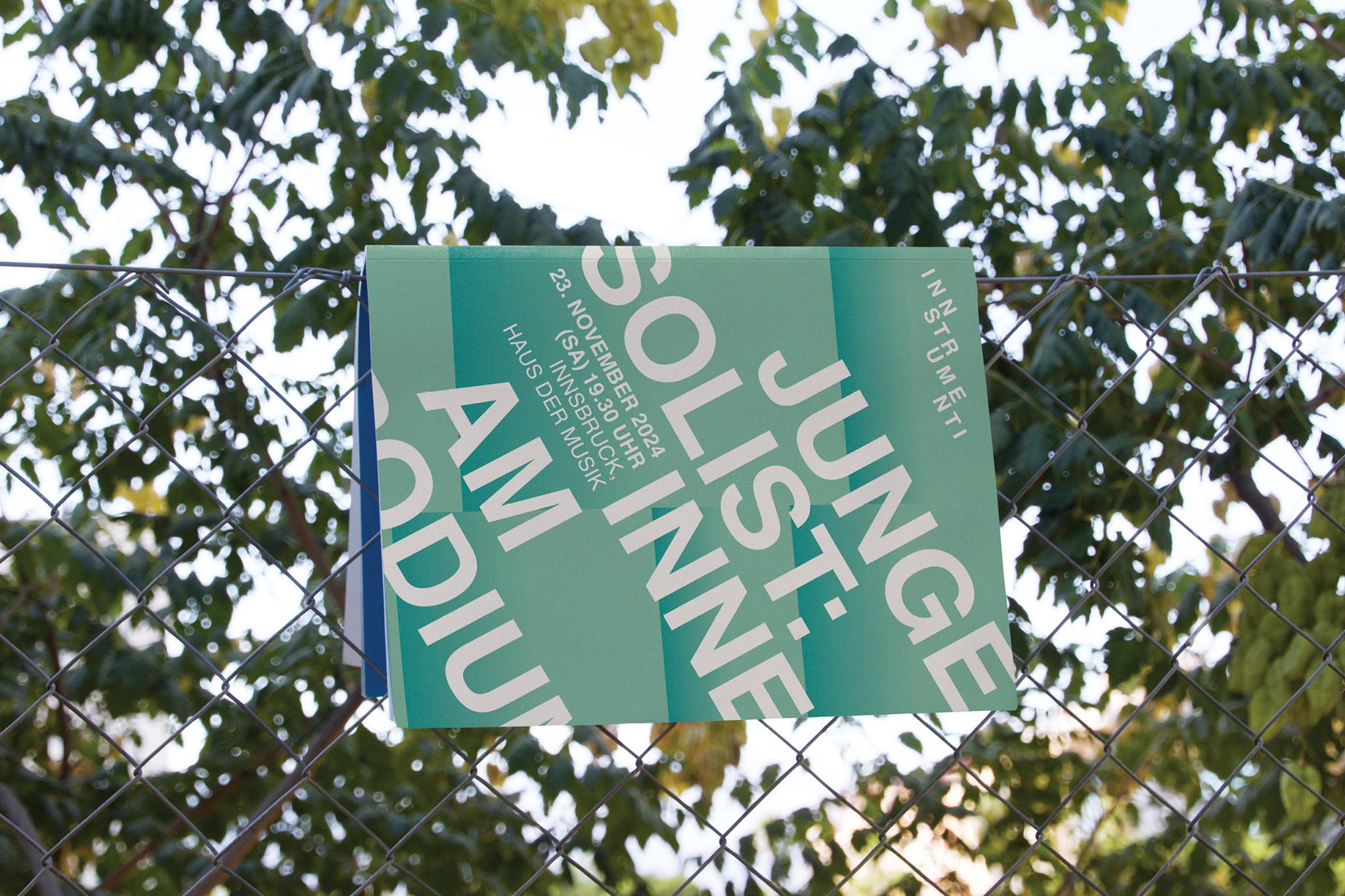 Plakatkonzert Junge Solist:innen am Podium, Innstrumenti 2024